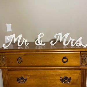 Mr. & Mrs Wooden Sign